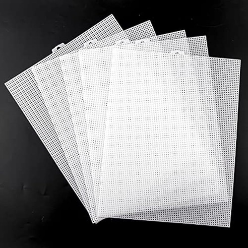 10 Pzs Lienzo De Malla De Plástico Para Bordar Punto Crochet