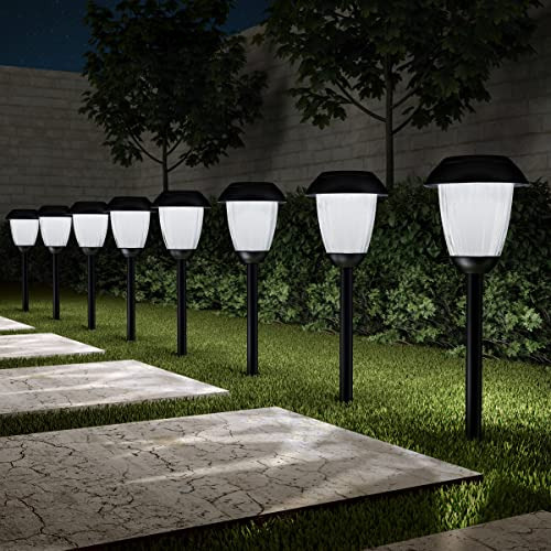Luces Solares Para Camino, Juego De 8 A 16 Pulgadas, Acero I