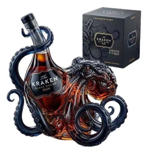 Botella De Vidrio De 500 Ml Con Diseño Pull I