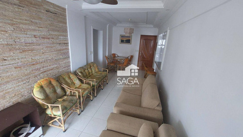 Imagem 5 de 30 de Vista Para O Mar! Mobiliado! Apartamento Com 2 Dormitórios À Venda, 85 M² Por R$ 435.000 - Vila Guilhermina - Praia Grande/sp - Ap4494