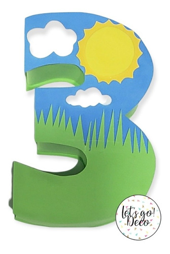 Letras 3d Temática Granja