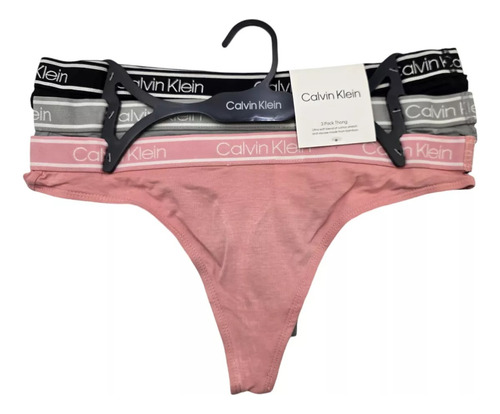 Calvin Klein Set 3 Tangas Bamboo Mujer Originales