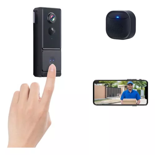 Timbre Con Camara Wifi Apto Exterior Hd720 Pilas Incluidas