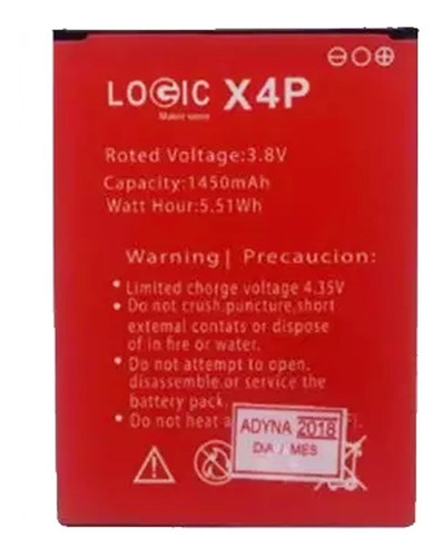 Bateria Pila Logic X4p