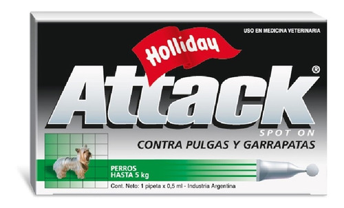 Attack Perros De 0 A 5 Kg 0.5 Ml