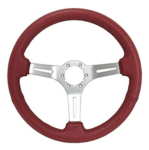 Volante De Auto, Volante Vsw S6, Cuero Rojo, 6 Pernos, Cepil