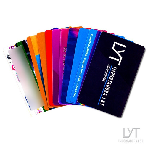 Imagen 5 de 8 de Tarjetas De Pvc Doble Faz Personales Full Color Pack 200u