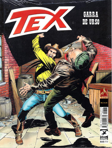 Tex Nº 646 - Garra De Urso - Editora Mythos - Formato 16 X 21 - Capa Mole - 2024 - Bonellihq Cx116 Mar24