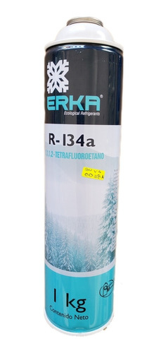 Lata De Gas Refrigerante R134 1 Kg Erka Auto Y Refrigrador