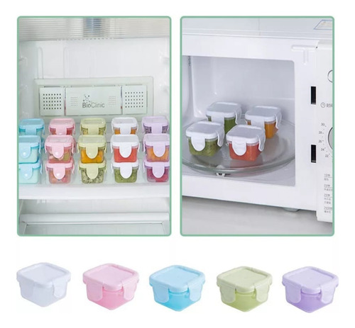 Set 4 Pz Mini Tupper Contenedor Recipiente Hermético Cocina