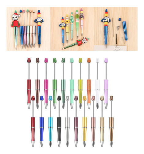 20x Bead Pen Bolígrafo Imprimible Bolígrafo Con Cuentas