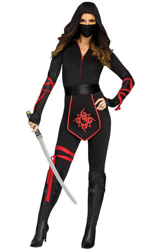 Disfraz Para Mujer Ninja Talla Large Hallowen