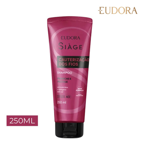 Kit 2 Shampoo Reconstrução Cauterização Secos 250ml Eudora
