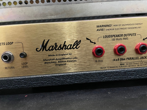 Head Cabeçote Marshall Jcm 2000 Dsl 100w Inglês Preto