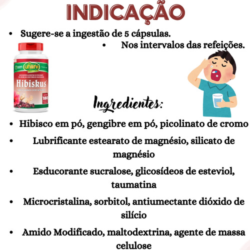 Hibisco Com Gengibre E Picolinato Kit Com 4 180 Comprimidos