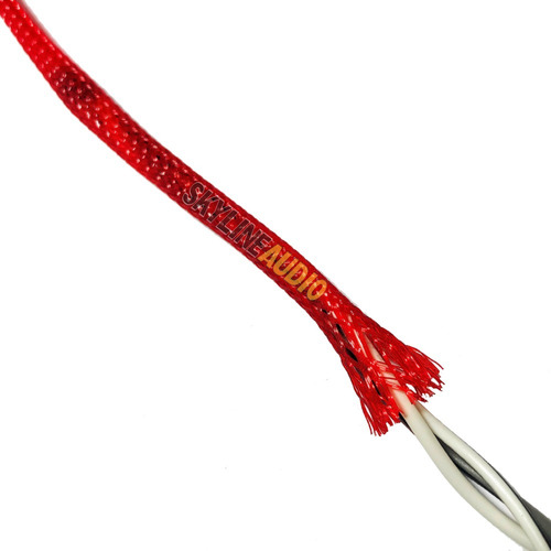 Imagen 1 de 7 de Nylon Malla Cubre Cable Piel De Serpiente Rojo 05mm X-1m 3d