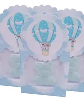 Comprar Souvenirs Osito Globo Jabon Baby Shower  Varon Celeste X 20