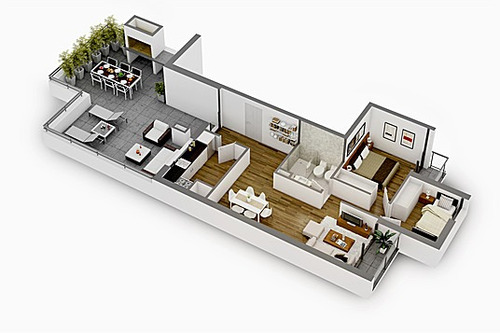 Imagen 4 de 10 de Apartamento 2 Dormitorios - Parque Batlle - Vis