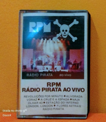 Rpm Rádio Pirata Ao Vivo - Fita Cassete Original K7