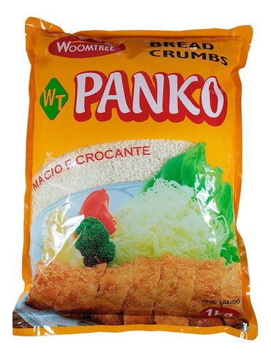 Panko Farinha Para Empanar Bread Crumbs Woomtree 1kg