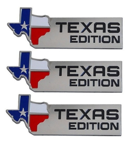 Emblema Emblemas 3 Piezas Texas Edition Ford Chevrolet Ram  