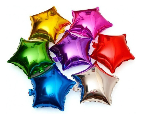 Globos Americanos Metalicos De Estrella 22 Pulgadas O 55 Cm