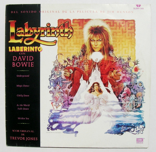 David Bowie Laberinto Disco Lp Vinyl Mexicano 1986