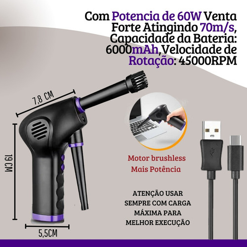Mini Dust Blower Air Computer Cleaning Usb Portable