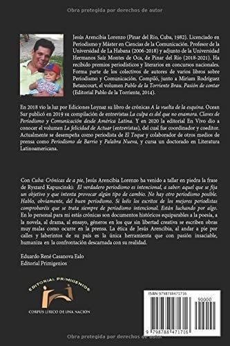 Cuba Cronicas De A Pie - Arencibia Lorenzo, Jesus, de Arencibia Lorenzo, Jes. Editorial Independently Published en español