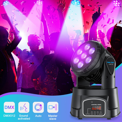 Luces De Dj Cabeza Móvil 60 W Rgbw Dmx512 Para Fiestas