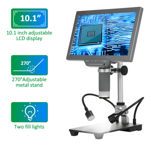 Microscopio Digital Tv De 10,1 Ips Reparación Electrónica M