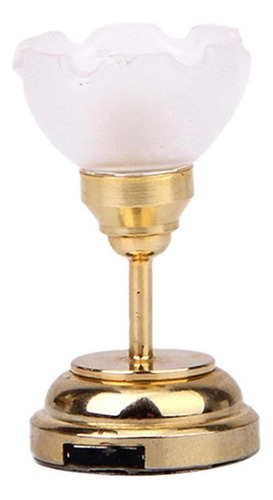 8x Metal Chapado En Oro 1:12 Modelo De Lámpara De Techo Led