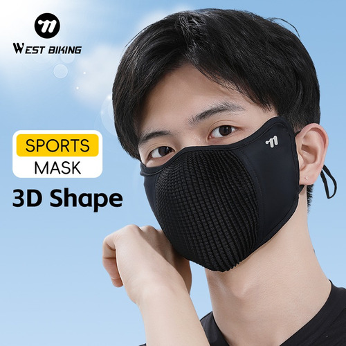 Máscara Facial Ice Silk, Transpirable, Deportiva 3d, A Prueb