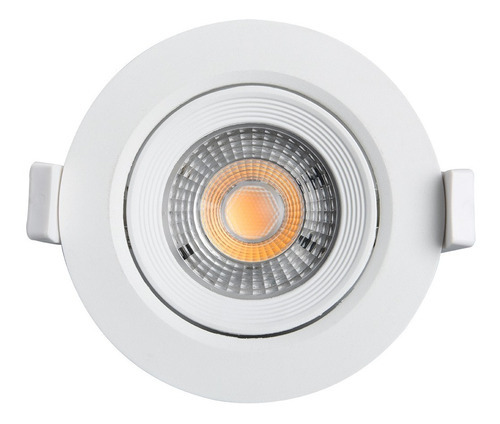 Spot Led Redondo Embutir Foco Direcionável 3w 6500k Branca Cor Branco frio 110V/220V