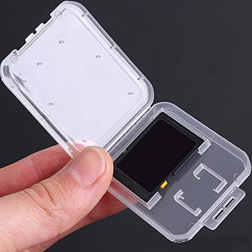 10 Fundas De Plástico Transparente Para Tarjetas De Memoria
