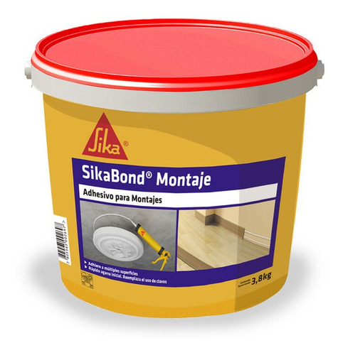 Sikabond Montaje Adhesivo Multiuso Balde 3,8 Kgs