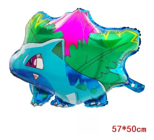 4 Globos Pokemon Pikachu Squirtle Charmander + Ivysaur