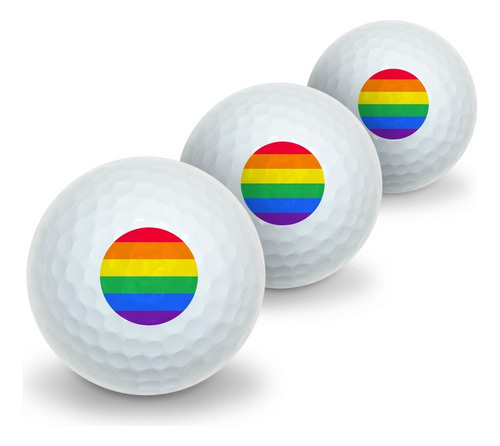 Gay Lesbiana Rainbow Pride Contemporaneo Novedad Pelota Golf