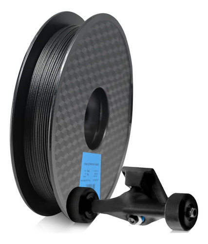 Filamento Pla Fibra Carbono Rojo3d Impresora 3d 1,75mm 800gr