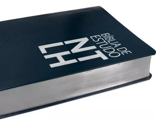 Bíblia de Estudo NTLH - Couro sintético Azul escuro: Nova Tradução na Linguagem de Hoje (NTLH), de Sociedade Bíblica do Brasil. Editora Sociedade Bíblica do Brasil, capa mole em português, 2019