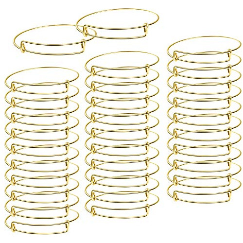 Brazaletes Ajustables De Alambre Blanco Hacer Joyas Diy...