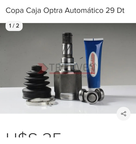 Copa Caja Triceta Optra Desing Tigm 382 29x34 Estrias