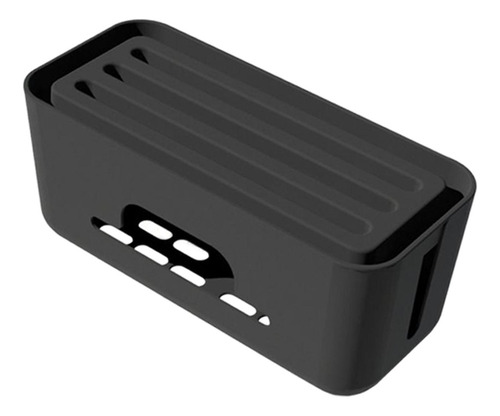 Cable Management Box Protector Large Hide Power Strips Negro