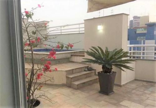Imagem 1 de 14 de Cobertura Duplex No Tatuapé Com 3 Suítes, 5 Vagas, 236m², Piscina - Co0292