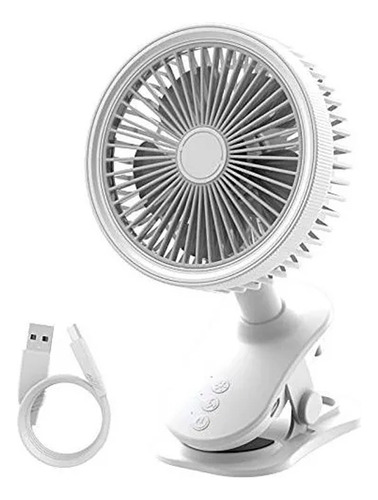 Ventilador Portátil Con Clip 2.54 M 27-200 Blanco Blanco Plástico 5