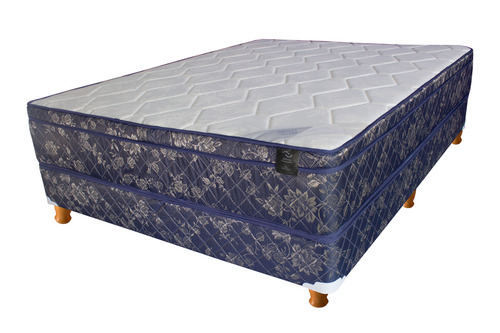 Colchon Sommier Resortes Con Pillow 190x130 + Almohadas