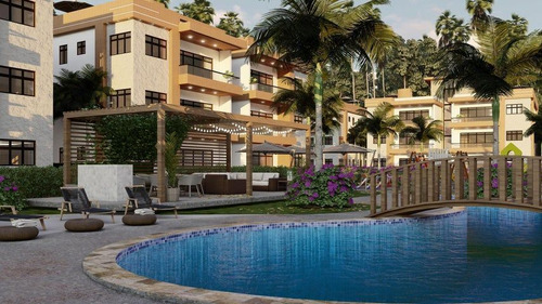 Apartamentos En Venta En Punta Cana, 2 Habitaciones, Con Ter