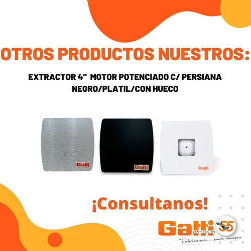 Extractor De Aire Baño/cocina 4 (10 Cm) Con Persiana