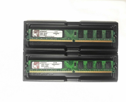 Imagem 1 de 1 de Memória Ram Ddr2 4gb Kingston Kit 2x2gb 800mhz Kvr800d2n6/2g