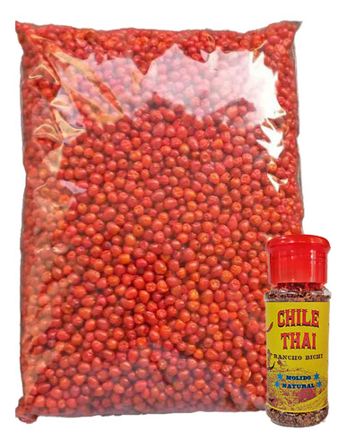 Chiltepin Entero Seco 2kg De Sinaloa + Botella De Regalo
